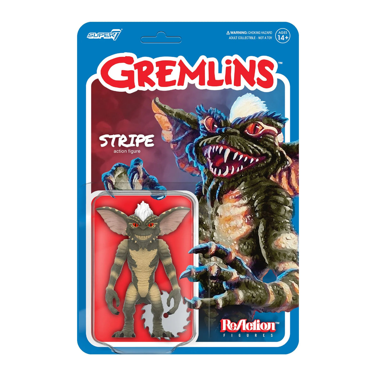 Figurine GREMLINS – Gremlin Braqueur Cagoulé – ReAction Figure Super 7 – NEUF