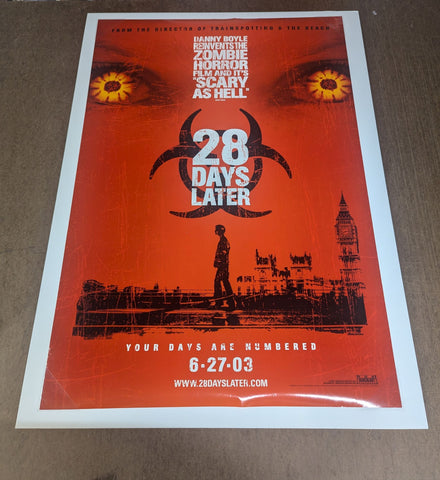 28 DAYS LATER   - DOUBLE SIDED ROLLED- original movie poster