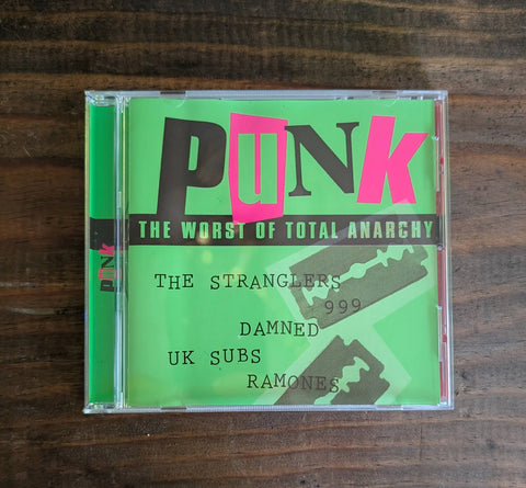 PUNK THE WORST OF TOTAL ANARCHY--  GREEN -- USED    - CD-