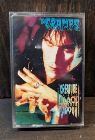 THE CRAMPS -- USED CASSETTE TAPE -- CREATURE FROM THE BLACK LEATHER LAGOON