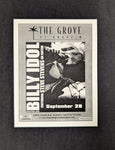 BILLY IDOL   original show flier