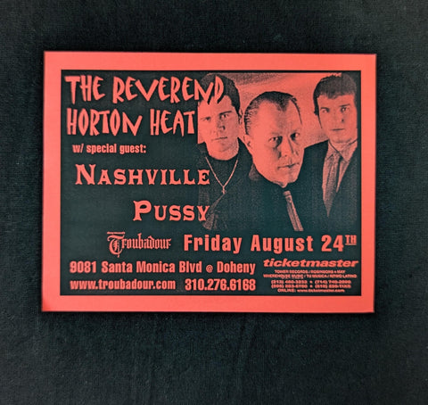 THE REVEREND HORTON HEAT    original show flier