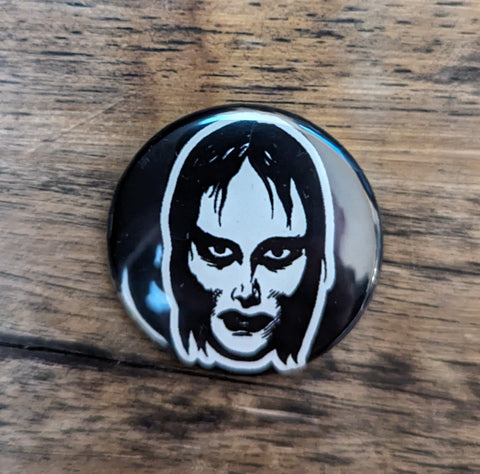 FAMOUS MONSTERS GHOUL LOGO 1.5 BUTTON
