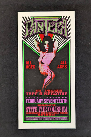 PANTERA with TYPE O NEGATIVE at the STATE FAIR COLISEUM , DETROIT ,MI FEB 17TH