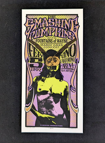 SMASHING PUMPKINS with FOUNTAINS OF WAYNE at the UNO LAKEFRONT ARENA , NEW ORLEANS ,LA , FEB 5TH