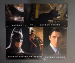 BATMAN BEGINS ORIGINAL LOBBY CARD / PHOTO SET-- set of 10