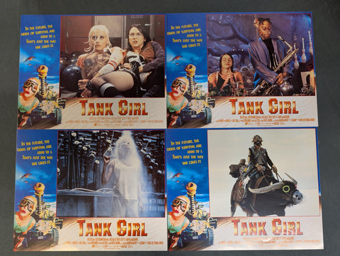 TANK GIRL   ORIGINAL BRITISH  LOBBY CARD -- set of 8