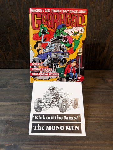 GEARHEAD MAGAZINE AND 7 INCH ISSUE 4    Black Vinyl / MAGAZINE