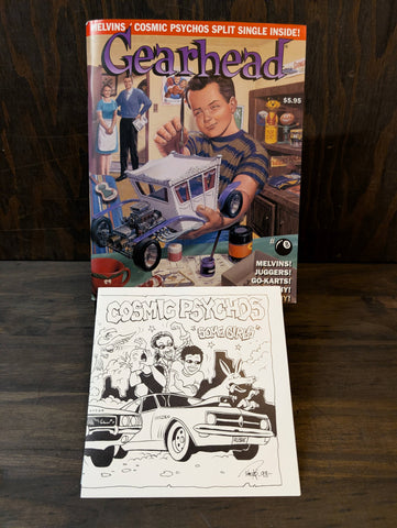 GEARHEAD MAGAZINE AND 7 INCH ISSUE 8    Black Vinyl / MAGAZINE