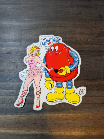 COOP DANCER AND ROBOT  STICKER