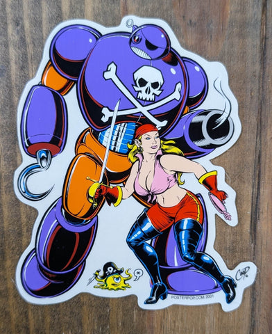 COOP PIRATE GIRL STICKER