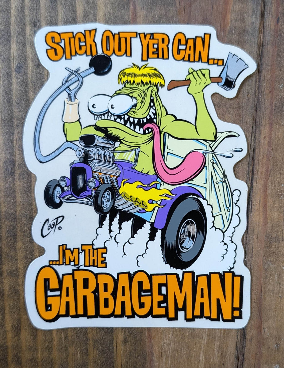 COOP GARBAGE MAN STICKER – Atomic Art and Music
