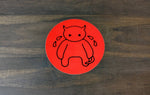 RADIOHEAD AMNESIAC RED CIRCLE STICKER
