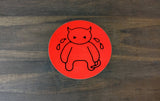 RADIOHEAD AMNESIAC RED CIRCLE STICKER