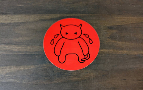 RADIOHEAD AMNESIAC RED CIRCLE STICKER