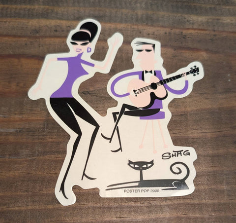 SHAG MOD GIRL STICKER