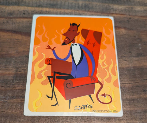 SHAG TAKE A SEAT STICKER