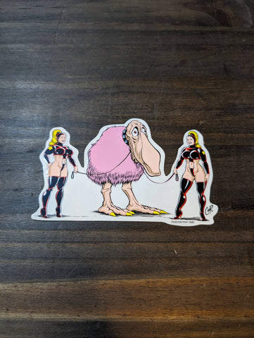 COOP WORRY BIRD  STICKER