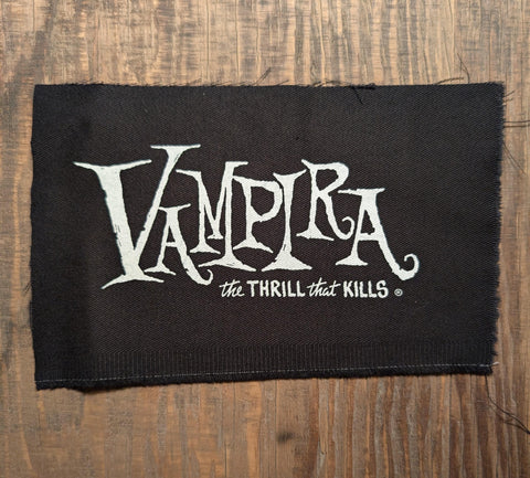 Vampira THRILLS THAT KILLS CANVAS PATCH