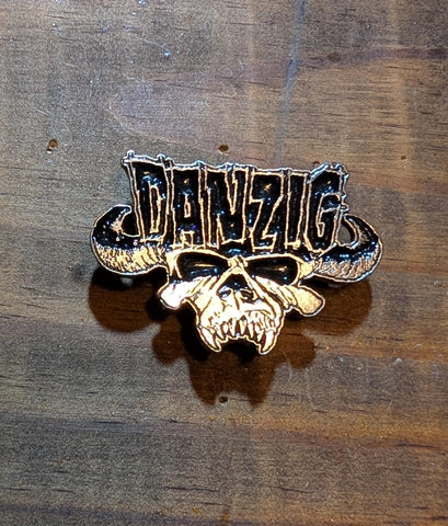 DANZIG SKULL LOGO  Enamel Pin