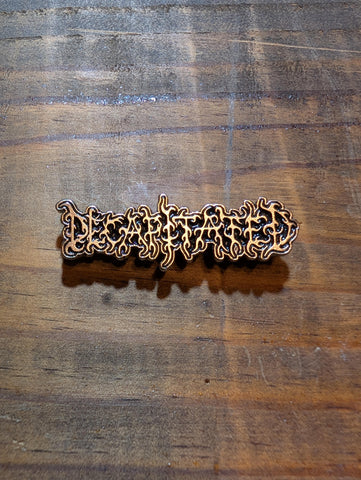 DECAPITATED WORD LOGO  Enamel Pin