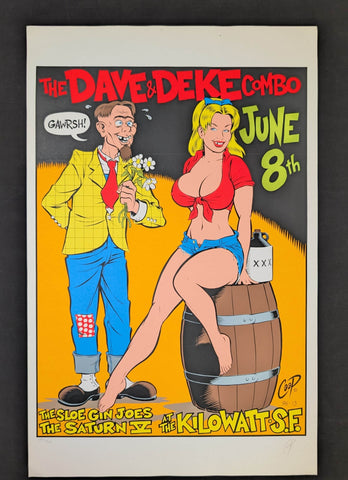 DAVE AND DEKE COMBO CONCERT POSTER