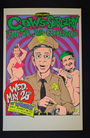 COWS , SURGERY ,JANITOR JOE , CHOKEBORE   CONCERT POSTER
