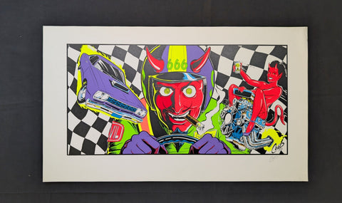 RACING WITH THE DEVIL by COOP   POSTER