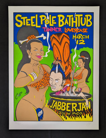 STEELPOLE BATHTUB ,TANNER ,LOWERCASE MARCH 12  CONCERT  POSTER