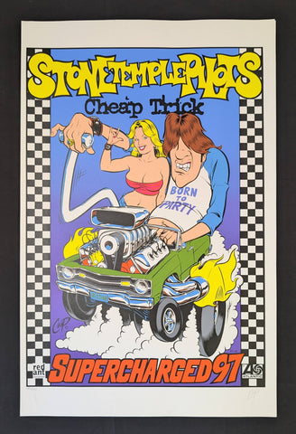 STONE TEMPLE PILOTS , CHEAP TRICK CONCERT POSTER