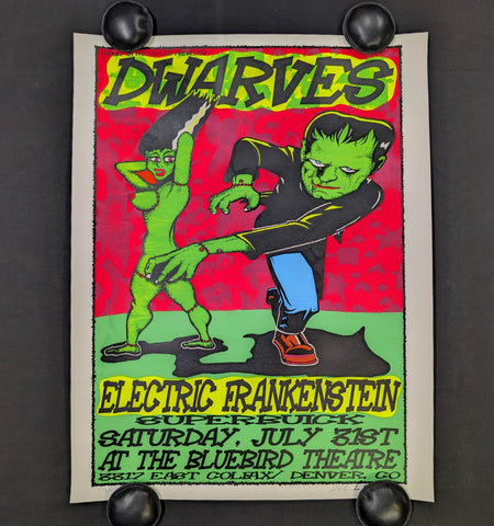 DWARVES , ELECTRIC FRANKENSTEIN CONCERT POSTER
