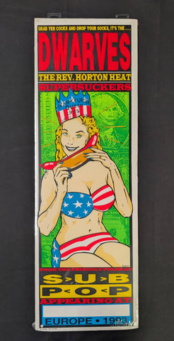 DWARVES, THE REVEREND HORTON HEAT, SUPERSUCKERS CONCERT POSTER