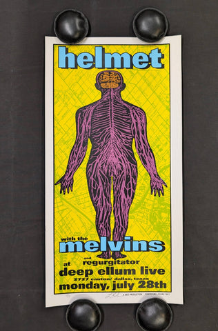 HELMET , THE MELVINS CONCERT POSTER