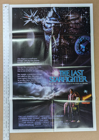THE LAST STARFIGHTER - FOLDED-  original movie poster