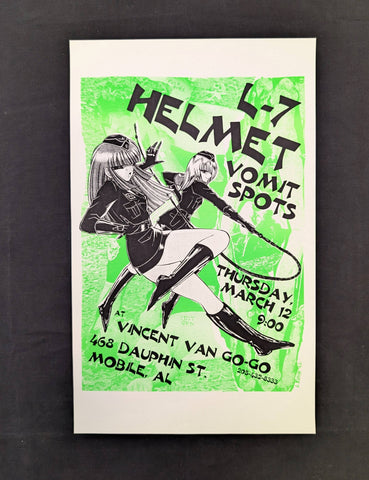 L 7 , HELEMT  CONCERT POSTER