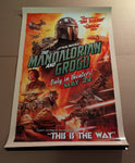 THE MANDALORIAN AND GROGU  DOUBLE SIDED  ORIGINAL MOVIE POSTER