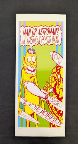 MAN OR ASTROMAN , THE AMERICAN PSYCHO BAND  CONCERT POSTER