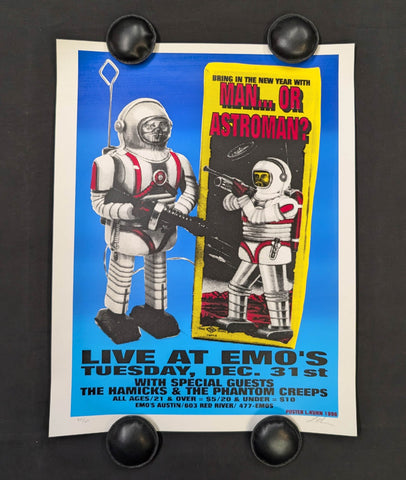 MAN OR ASTROMAN , THE PHANTOM CREEPS CONCERT POSTER