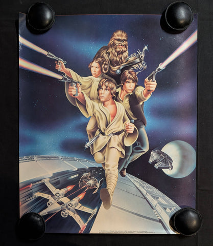 STAR WARS LUKE LEIA CHEWIE HAN SOLO  CASCADE , CHEER , DAWN PROMO POSTERS