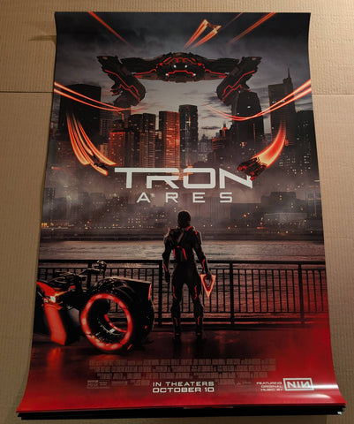 TRON ARES   DOUBLE SIDED  ORIGINAL MOVIE POSTER