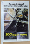 2001 A SPACE ODYSSEY - REISSUE 1980  - FOLDED-  original movie poster