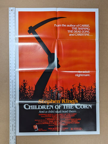 CHILDREN OF THE CORN  - FOLDED-  original movie poster