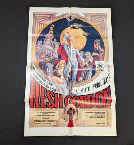 FLESH GORDON -  FOLDED-  original movie poster