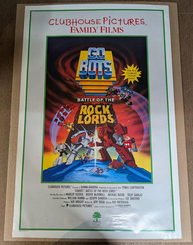 THE GOBOTS BATTLE OF THE ROCK LORDS ORIGINAL MOVIE POSTER