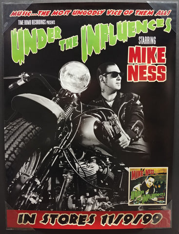 MIKE NESS UNDER THE INFLUENCES -   original record store poster