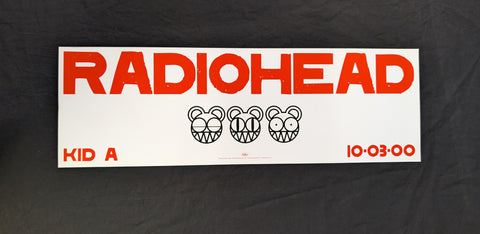 RADIOHEAD KID A RECORD STORE POSTER