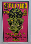 SEPULTURA 1996 TOUR    original concert poster