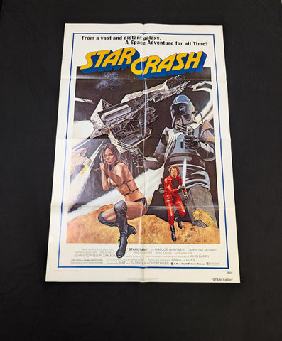 STAR CRASH   -  FOLDED-  original movie poster