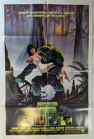 SWAMP THING FOLDED original movie poster