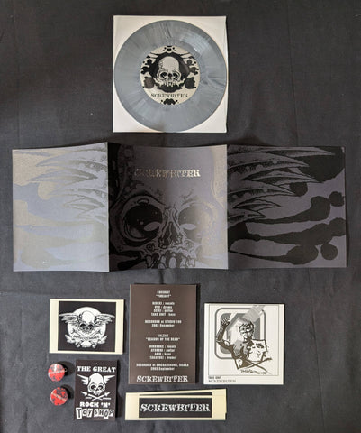 SCREWBITER 7 INCH GREY MARBLE VINYL